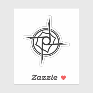 Geometrisch Stam Sigil - Abstract Sterrenembleem Sticker