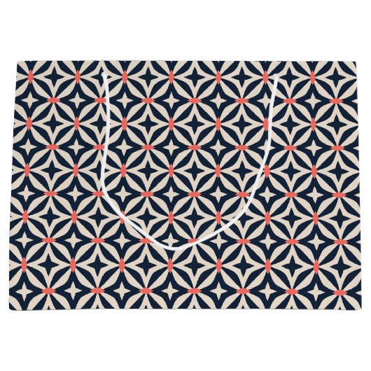 Geometrisch Star-patroon Groot Cadeauzakje (Voorkant)