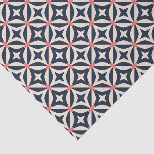 Geometrisch Star-patroon Tissuepapier (Detail)