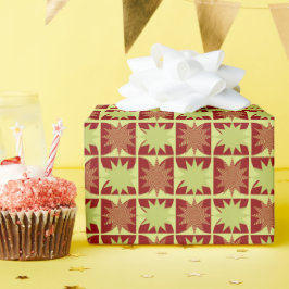 Geometrisch starburstpatroon cadeaupapier
