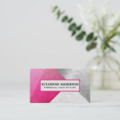 Geometrisch | Steen | Folie Visitekaartje (Staand voorkant)