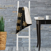 Geometrisch sterachtig bloemblad herhalend patroon sherpa deken