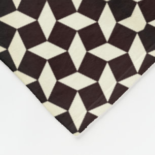 Geometrisch Sterpatroon Dekbed Fleece Deken