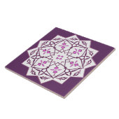 Geometrisch  stervormpatroon tegeltje (Zijkant)