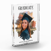 Geometrisch stijlvol afstuderen fotoblok (Links)