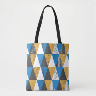 geometrisch: stijlvolle illustratieachtergrond tote bag