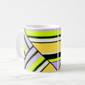 Geometrisch, streep koffiemok (Voorkant links)