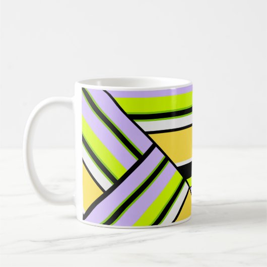 Geometrisch, streep koffiemok (Links)