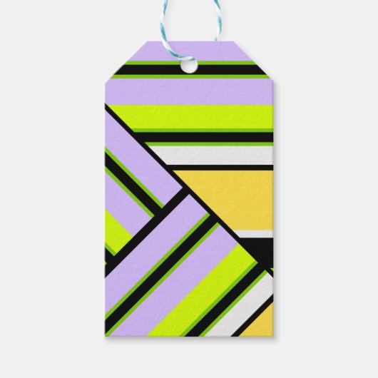 Geometrisch, stripe cadeaulabel (Voorkant)