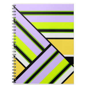 Geometrisch, stripe notitieboek