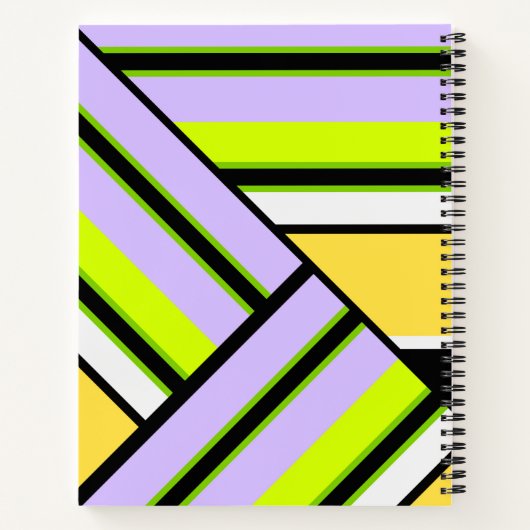 Geometrisch, stripe notitieboek (Achterkant)