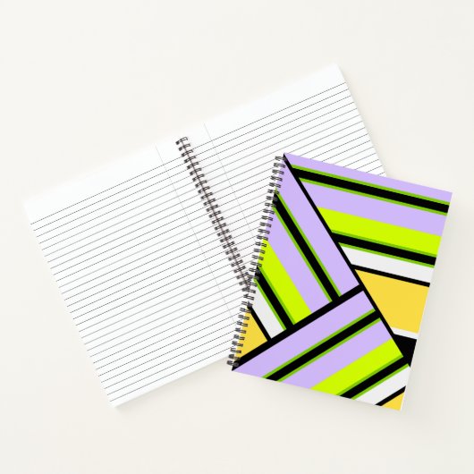 Geometrisch, stripe notitieboek (Binnen)