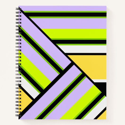 Geometrisch, stripe notitieboek (Voorkant)