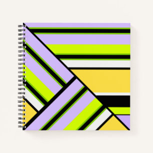 Geometrisch, stripe notitieboek