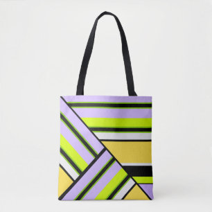 Geometrisch, stripe tote bag
