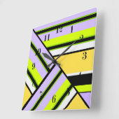 Geometrisch, stripe vierkante klok (Hoek)
