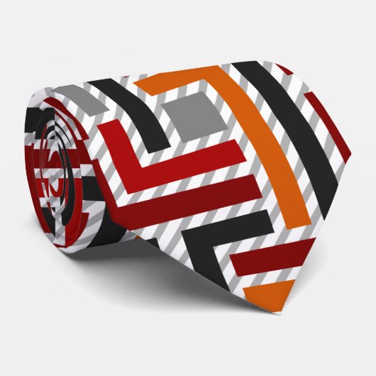 Geometrisch Stropdas (Opgerold)