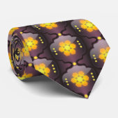 Geometrisch stropdas in Marokkaanse stijl (Opgerold)