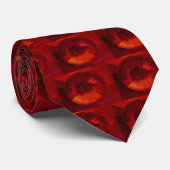Geometrisch stropdas Lifesaver - Rood (Opgerold)