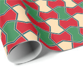 Geometrisch Stropdas van de Rode Groene Rood Cadeaupapier (Rol Hoek)