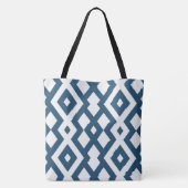 Geometrisch Tas Blauw/Witte Ontwerper (Achterkant)