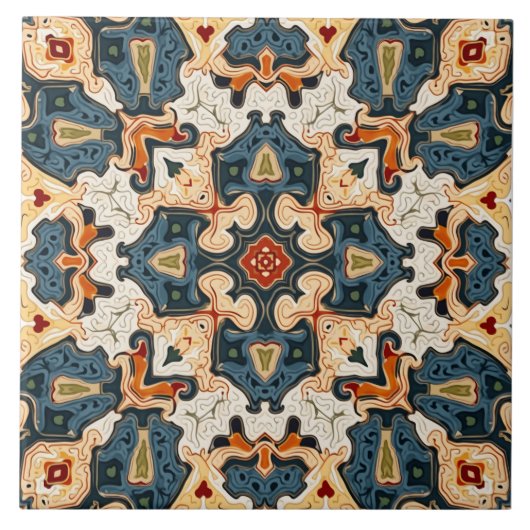 Geometrisch tegel-patroon3 tegeltje (Voorkant)