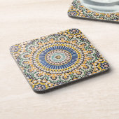 Geometrisch tegelpatroon, Marokko Bier Onderzetter (Linkerzijde)