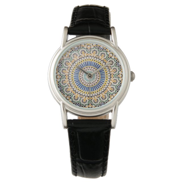 Geometrisch tegelpatroon, Marokko Horloge (Voorkant)