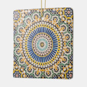 Geometrisch tegelpatroon, Marokko Keramisch Ornament (Links)