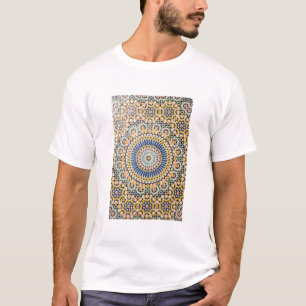 Geometrisch tegelpatroon, Marokko T-shirt