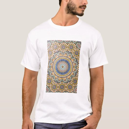 Geometrisch tegelpatroon, Marokko T-shirt (Voorkant)