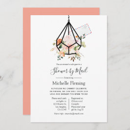 Geometrisch Terrarium Baby of Vrijgezellenfeest pe Kaart