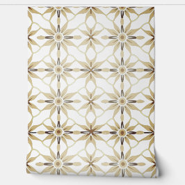 Geometrisch Thais jasminemotief Behang