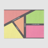 Geometrisch Thema Tissue Paper Tissuepapier (Voorkant)