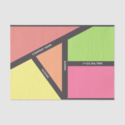 Geometrisch Thema Tissue Paper Tissuepapier (Voorkant)