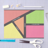 Geometrisch Thema Tissue Paper Tissuepapier (Craft)
