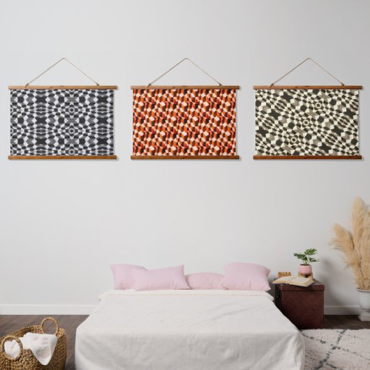 Geometrisch traditioneel Alpaca Abstract patroon Hangend Wandkleed (Slaapkamer)