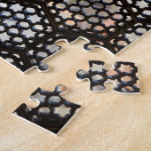 Geometrisch traliewerk raam, India Legpuzzel (Zijkant)