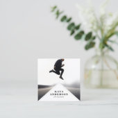 geometrisch | Trendy moderne minimale fotografie Vierkante Visitekaartje (Staand voorkant)