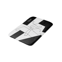 Geometrisch Trendy Zwart-Wit Gepersonaliseerd