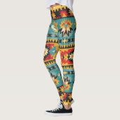 Geometrisch tribaal ontwerp leggings (Links)
