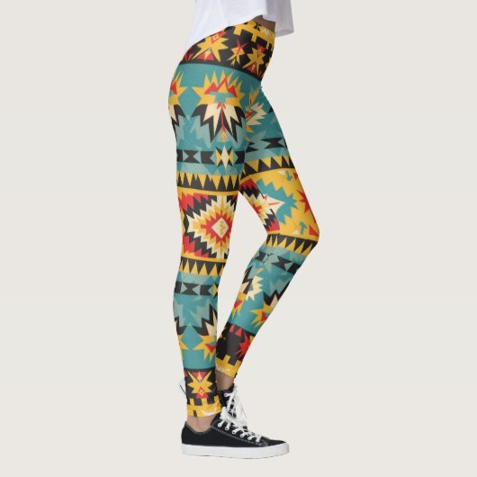 Geometrisch tribaal ontwerp leggings (Rechts)