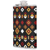 Geometrisch Tribal Triangle Patroon Heupfles (Links)