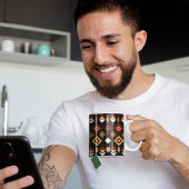 Geometrisch Tribal Triangle Patroon Koffiemok