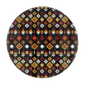 Geometrisch Tribal Triangle Patroon Snijplank (Voorkant)