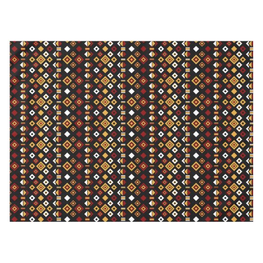 Geometrisch Tribal Triangle Patroon Tafelkleed (Voorkant (Horizontaal))