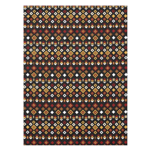 Geometrisch Tribal Triangle Patroon Tafelkleed (Voorkant)