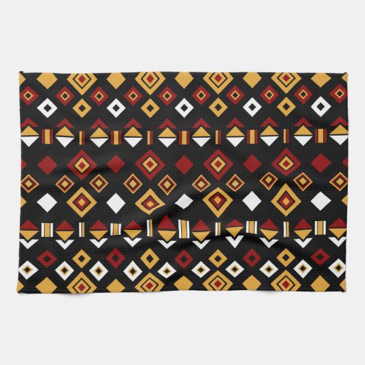 Geometrisch Tribal Triangle Patroon Theedoek (Horizontaal)