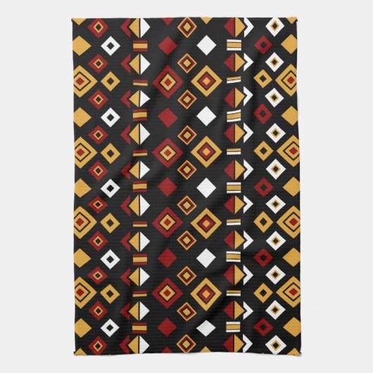 Geometrisch Tribal Triangle Patroon Theedoek (Verticaal)