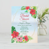 Geometrisch tropisch Vrijgezellenfeest Kaart (Staand voorkant)